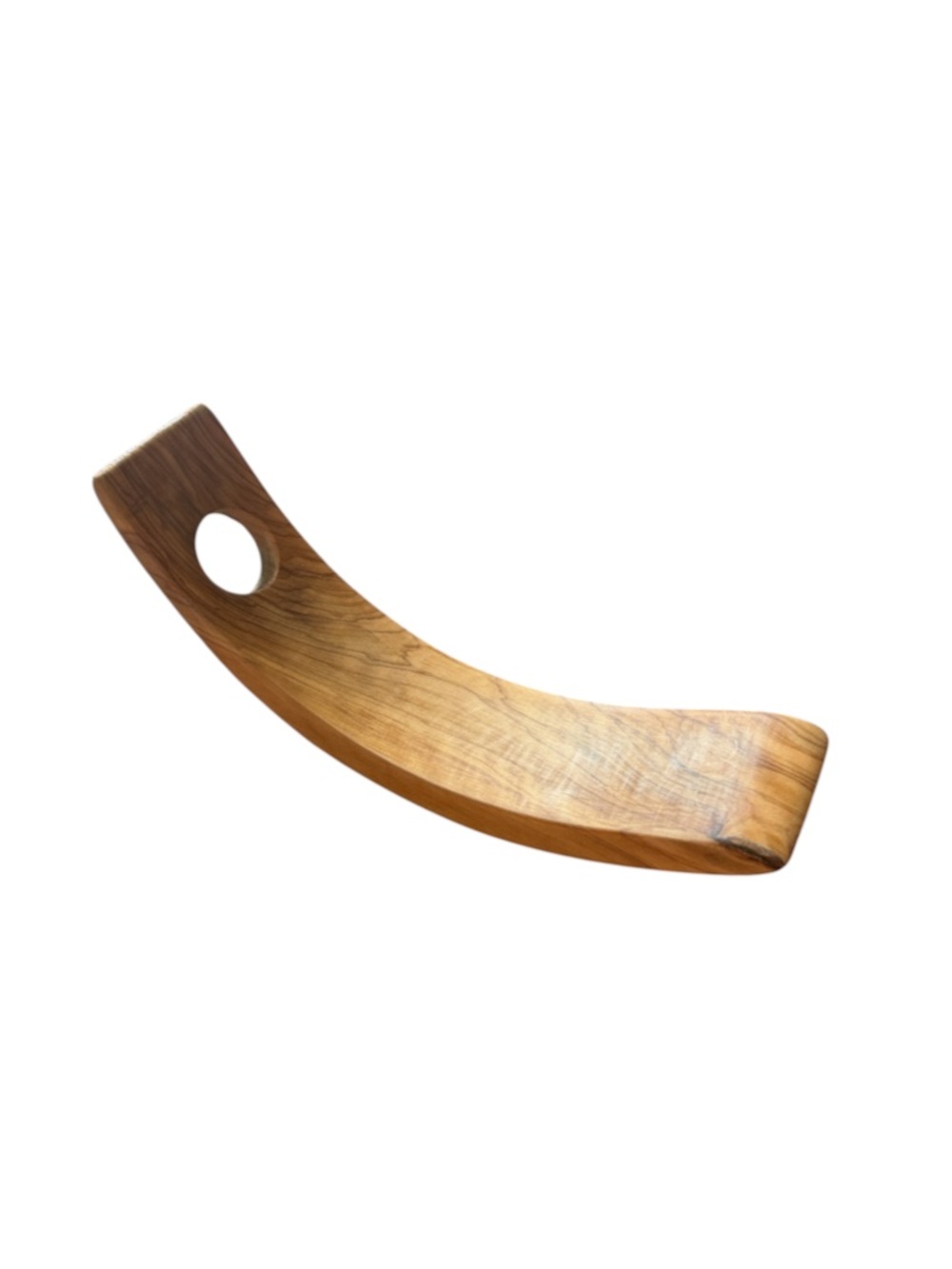 Greece Olive Wood Hand carved Wine Bottle Holder Display - Made in Greece